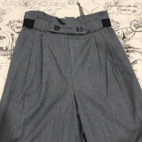 Helmut Lang Paperbag Waist Wool Gabardine Pants - Picture 4 of 8